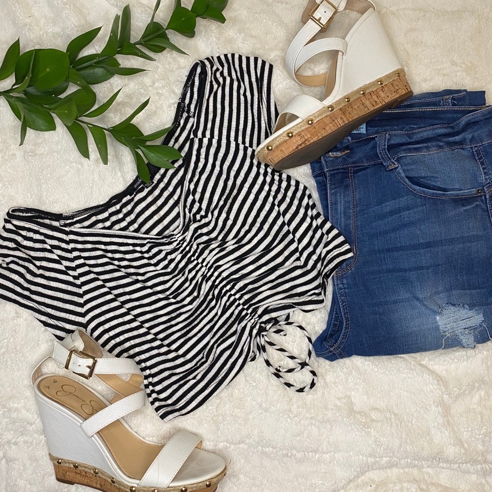 Stripe Crop Top